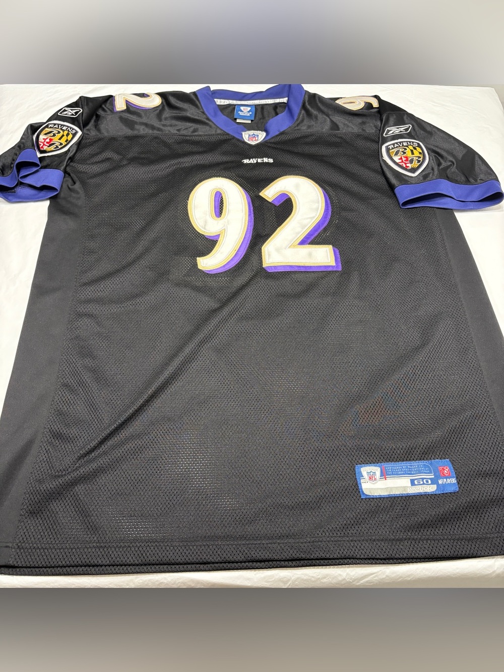 Vintage Reebok Baltimore Ravens Haloti Ngata #92 NFL Jersey Black Men’s 60 4XL